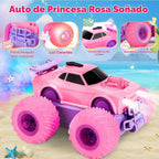 Princess Remote Control Car, Pink Monster Truck Girl Age 4-7 8-12
