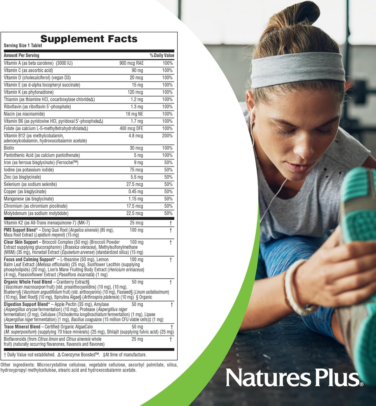 NaturesPlus Her Journey Teen - 30 tabletas - Multivitamínico una ve...