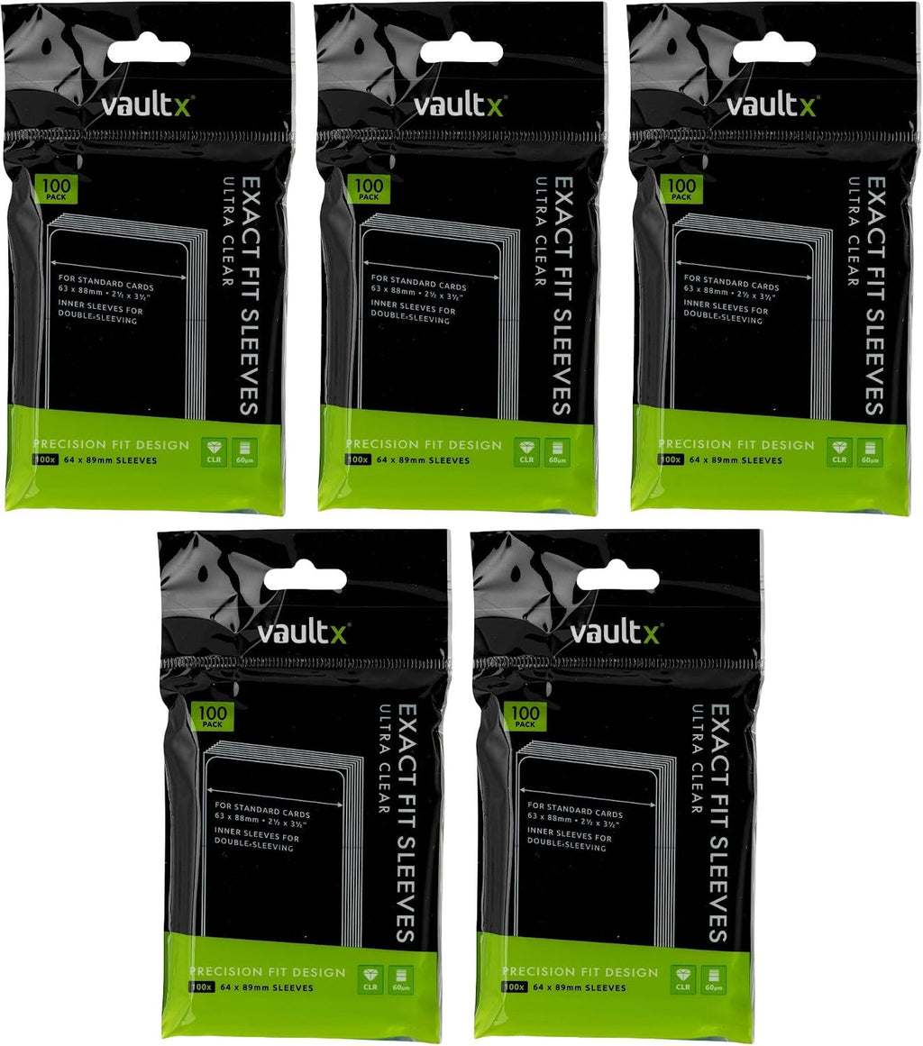 Vault X Fundas interiores de ajuste exacto (paquete de 500) transparentes