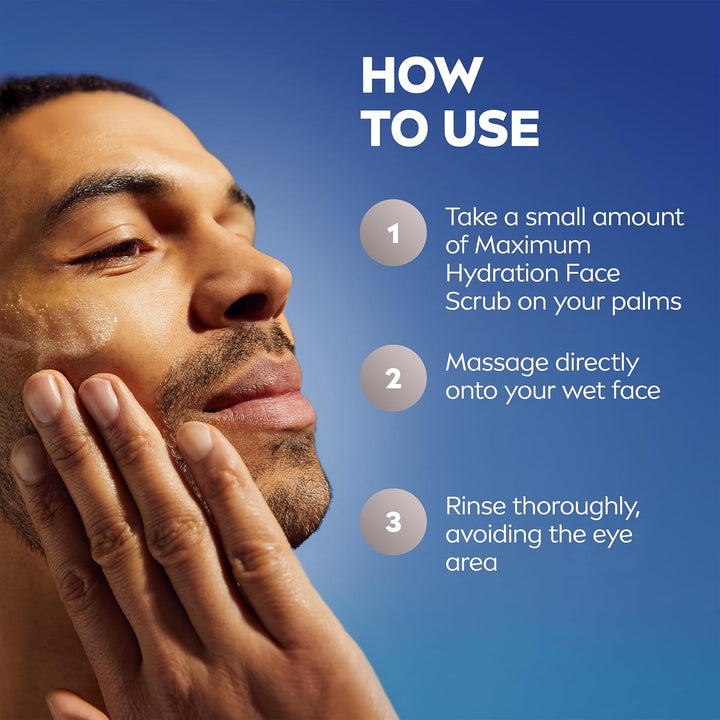 NIVEA MEN Exfoliante facial de limpieza profunda de hidratación máx...