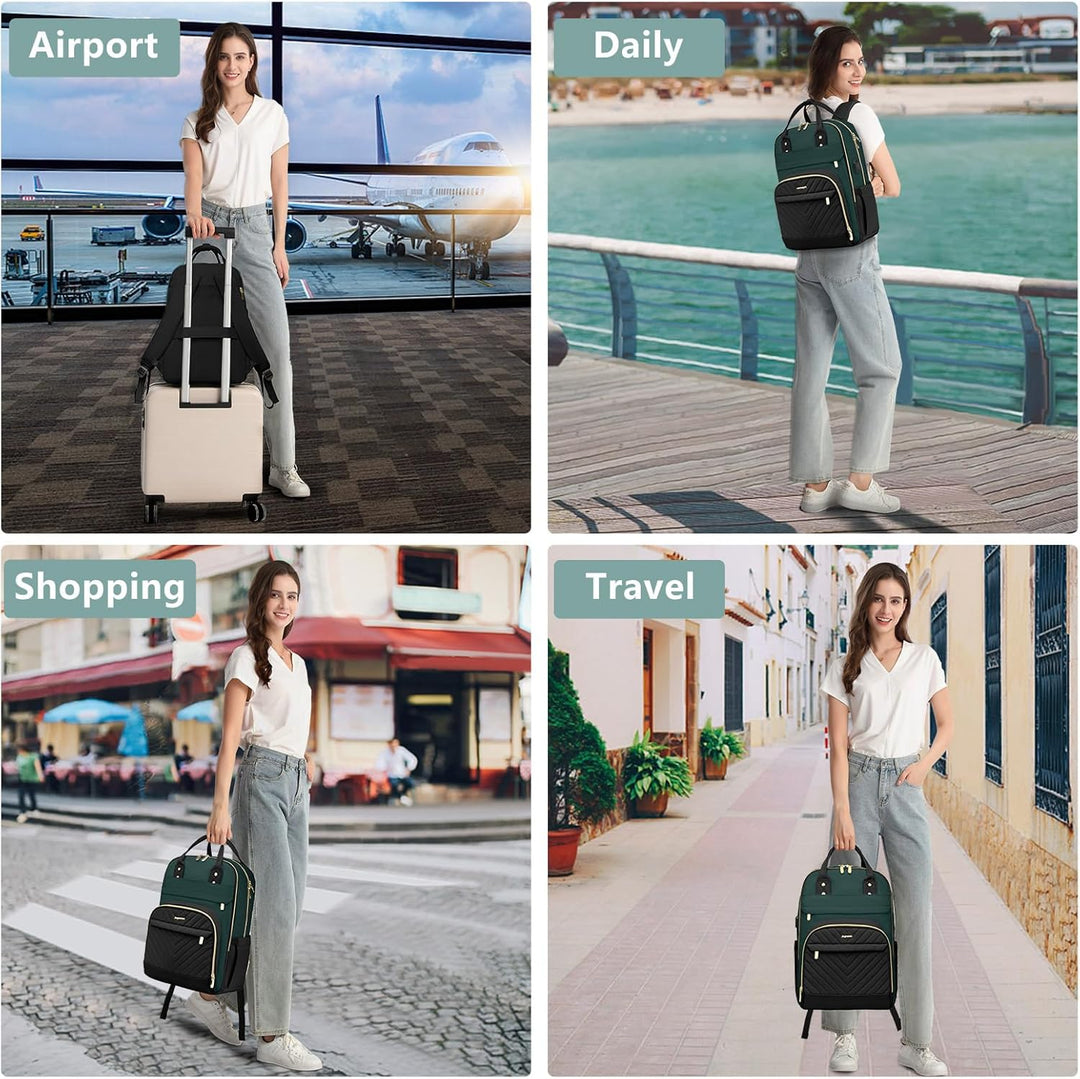 bagswan Mochila para Laptop para Mujeres Bolsa, 15,6 pulg.