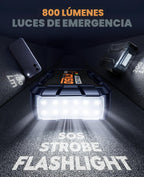 TREKURE Arrancador de batería de coche 8000A 26800mAh, arrancador de coche portátil para todos los motores de gasolina y diésel de 12L, banco de energía y puente de batería, batería portátil de coche