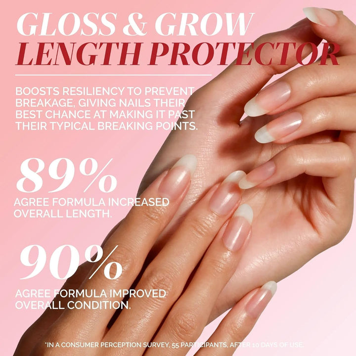 LONDONTOWN Fortalecedor y crecimiento de uñas, esmalte de uñas tran...