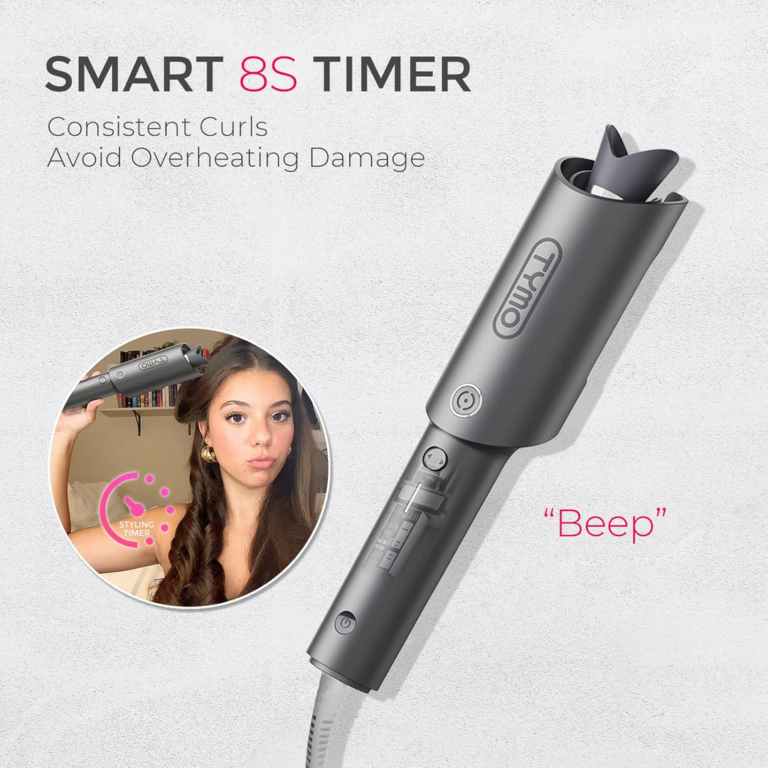 TYMO TYMO CURLPRO - Rizador de pelo giratorio automático, rizador d...