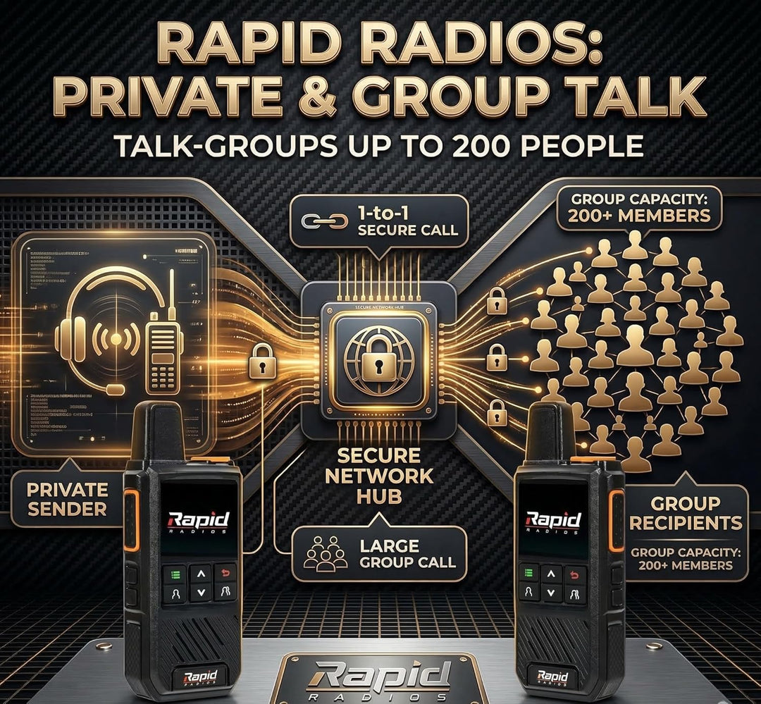 Rapid Radios Nationwide LTE Walkie-Talkie - Radio bidireccional - J...
