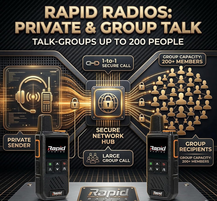 Rapid Radios Nationwide LTE Walkie-Talkie - Radio bidireccional - J...