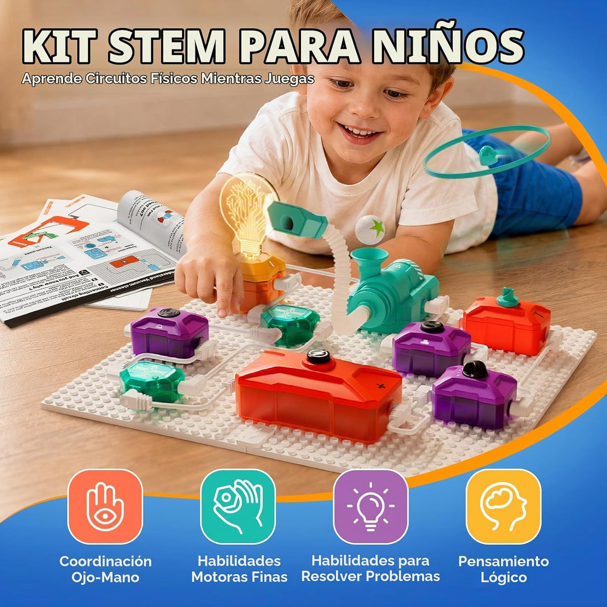 Kits de Ciencia para Niños, 38 Componentes de Circuitos, 220+ Proyectos de STEM