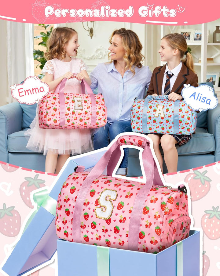 Elilier Regalos para Niñas, Bolsa de Lona Inicial para Niños, Linda...