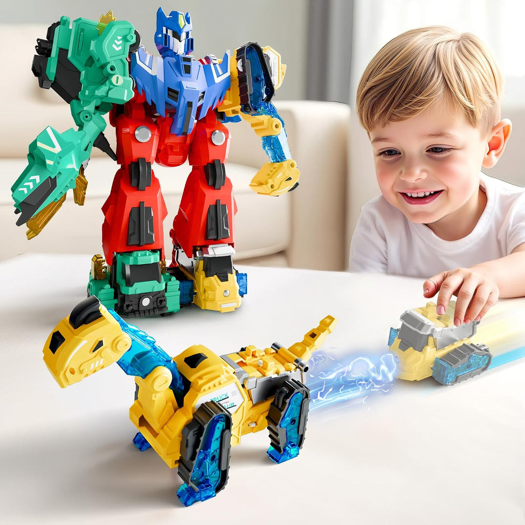 iPlay, iLearn Kids Dinosaurio Transformar Robot Juguete Magnético Camión
