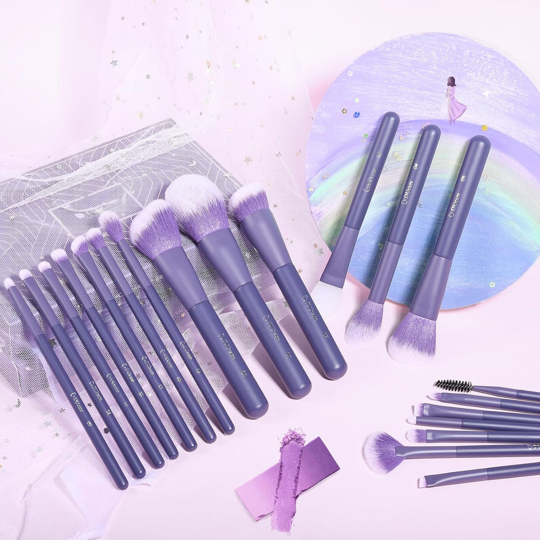 DUcare Juego de Brochas de Maquillaje Profesional de 20 piezas Broc...