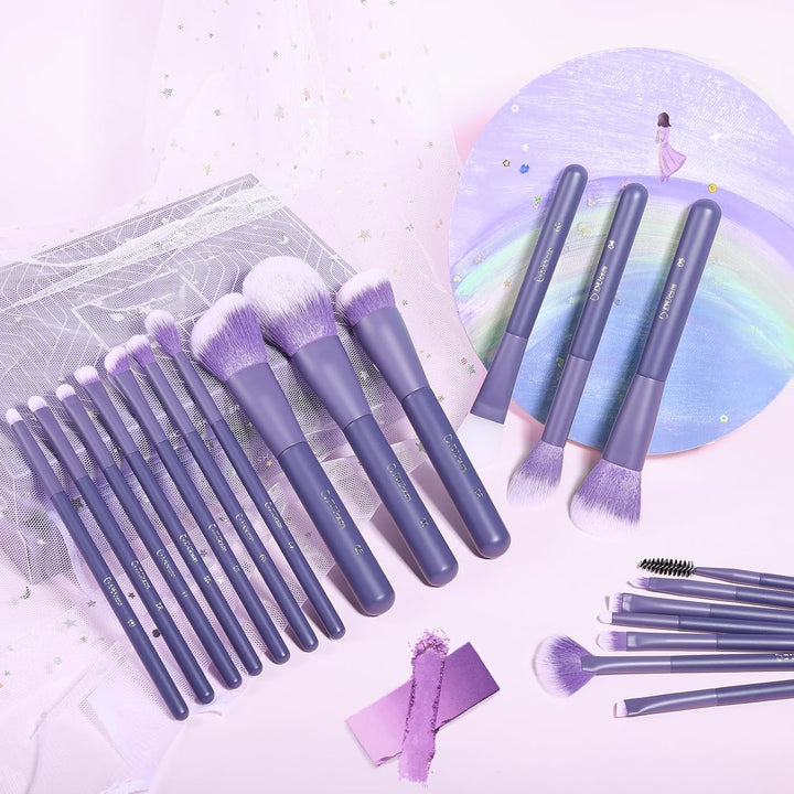 DUcare Juego de Brochas de Maquillaje Profesional de 20 piezas Broc...