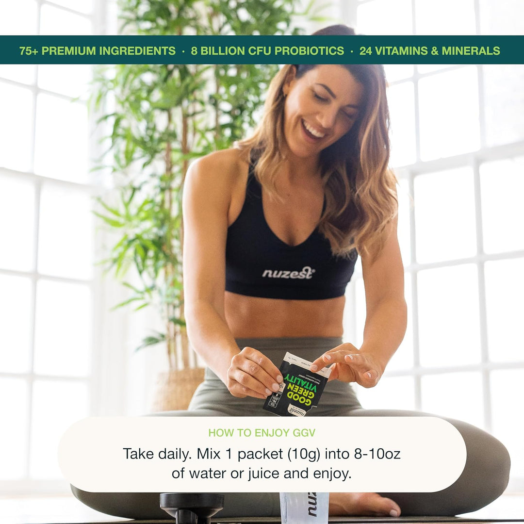 Nuzest Greens Powder Good Green Vitality - Vitaminas, minerales y s...