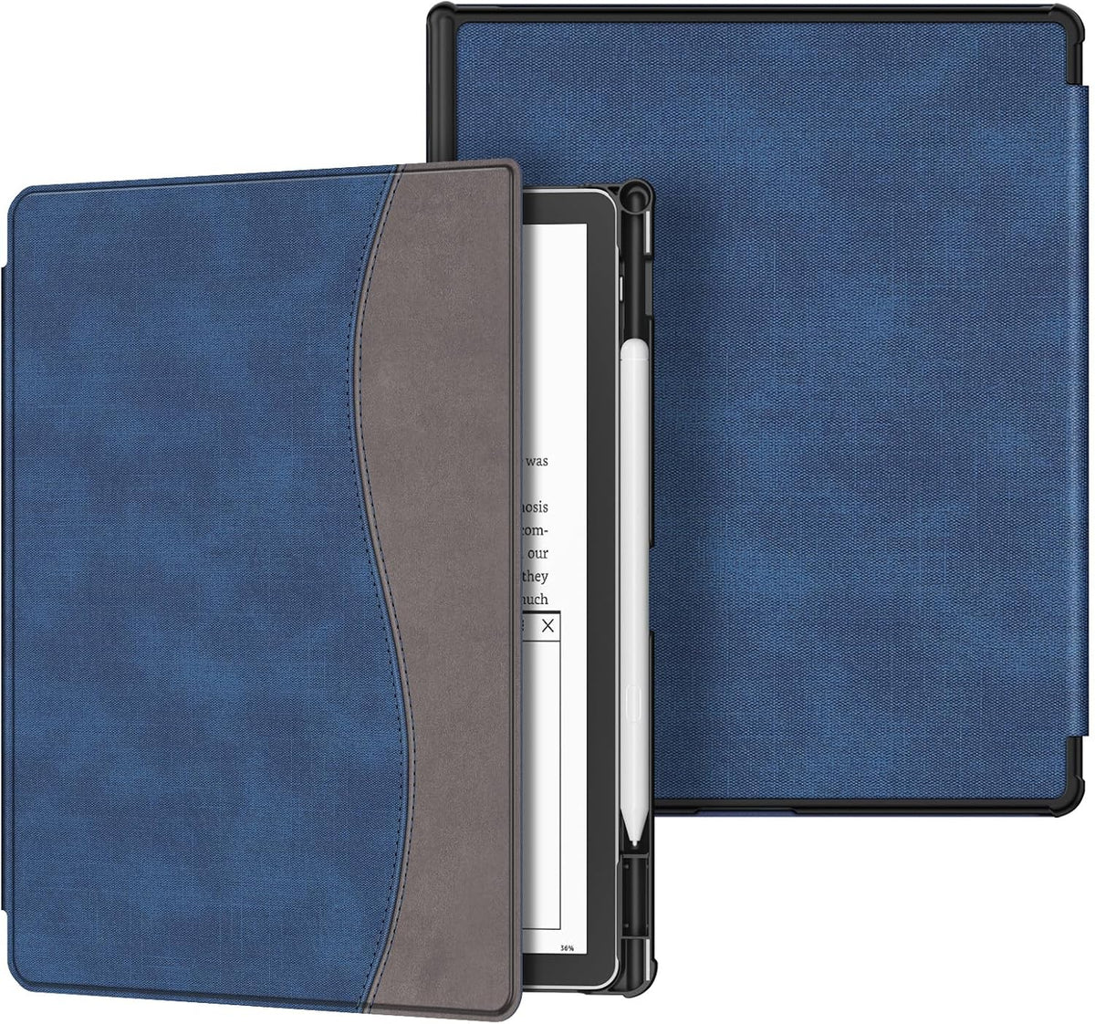 Fintie Funda delgada para Kindle Scribe 2025 de 11 pulgadas (3ª generación) y Kindle Scribe Colorsoft (1.ª generación) – [Soporte para bolígrafo integrado] Funda ligera de piel sintética con función