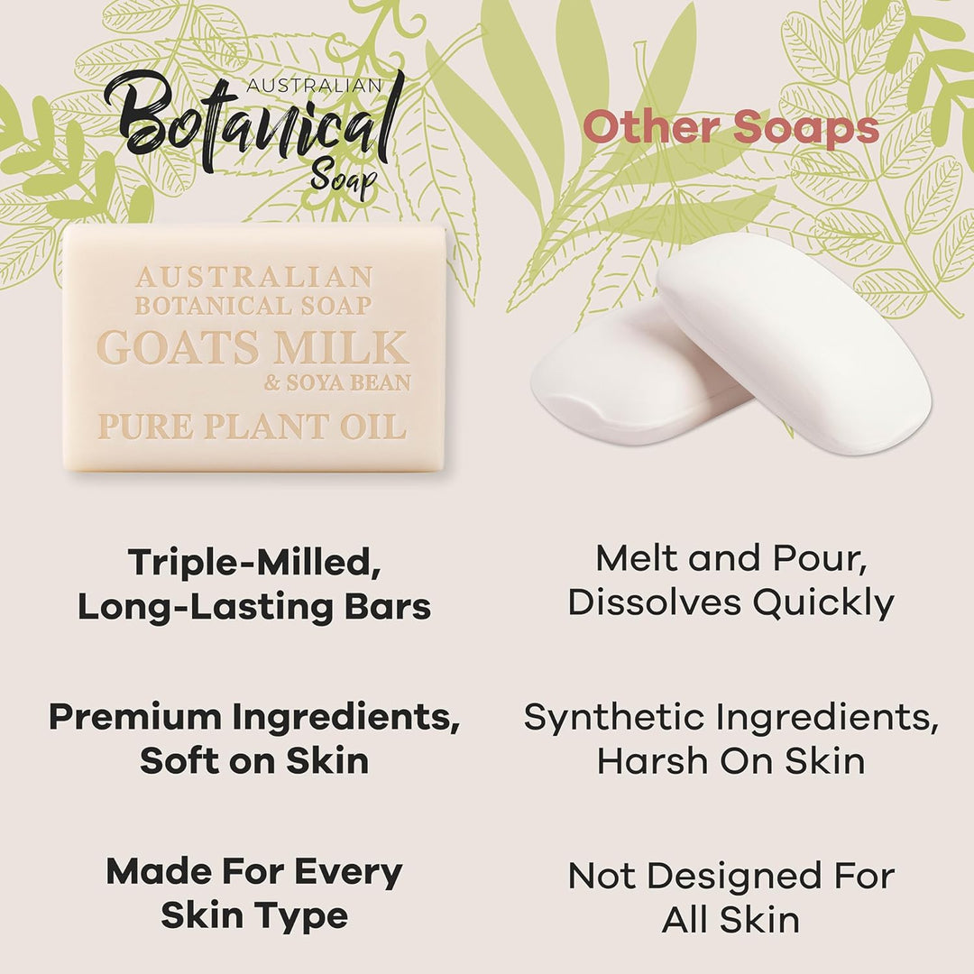 Australian Botanical Soap, Jabón Clásico de Leche de Cabra y Leche...