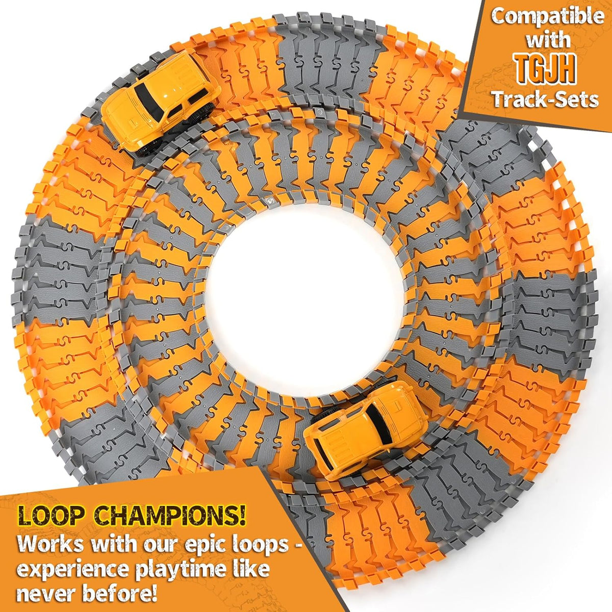 TGJH Accesorios de autos de carreras de construcción para niños