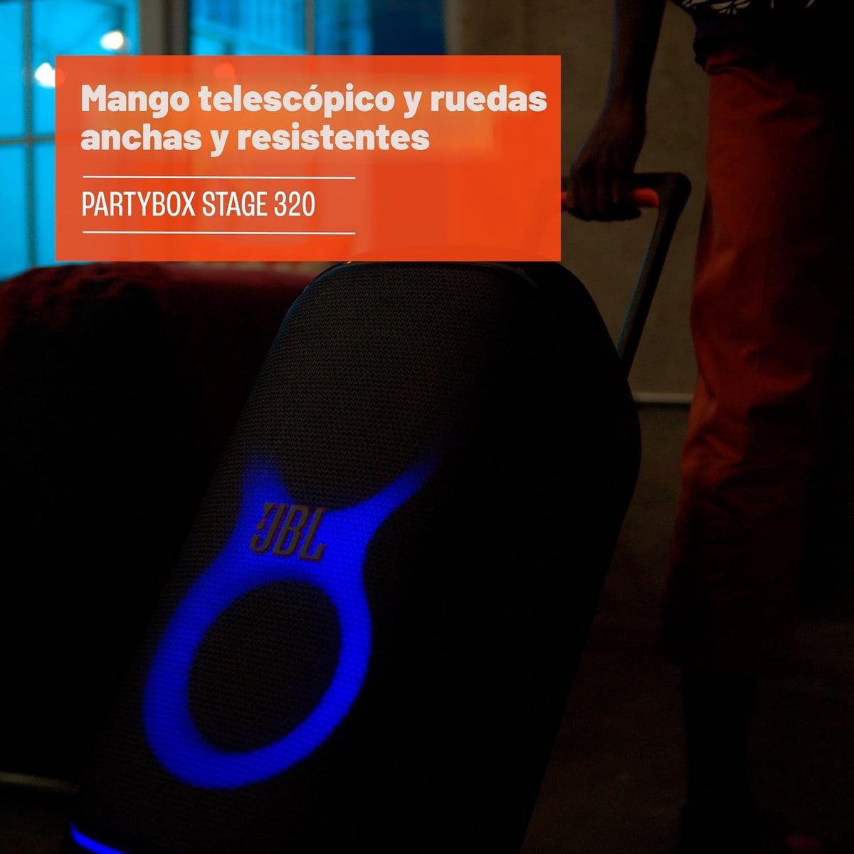 JBL PartyBox Stage 320 - Altavoz portátil para fiestas con mango te...