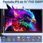 Anyking Extensor de pantalla para laptop, monitor portátil FHD 1080...