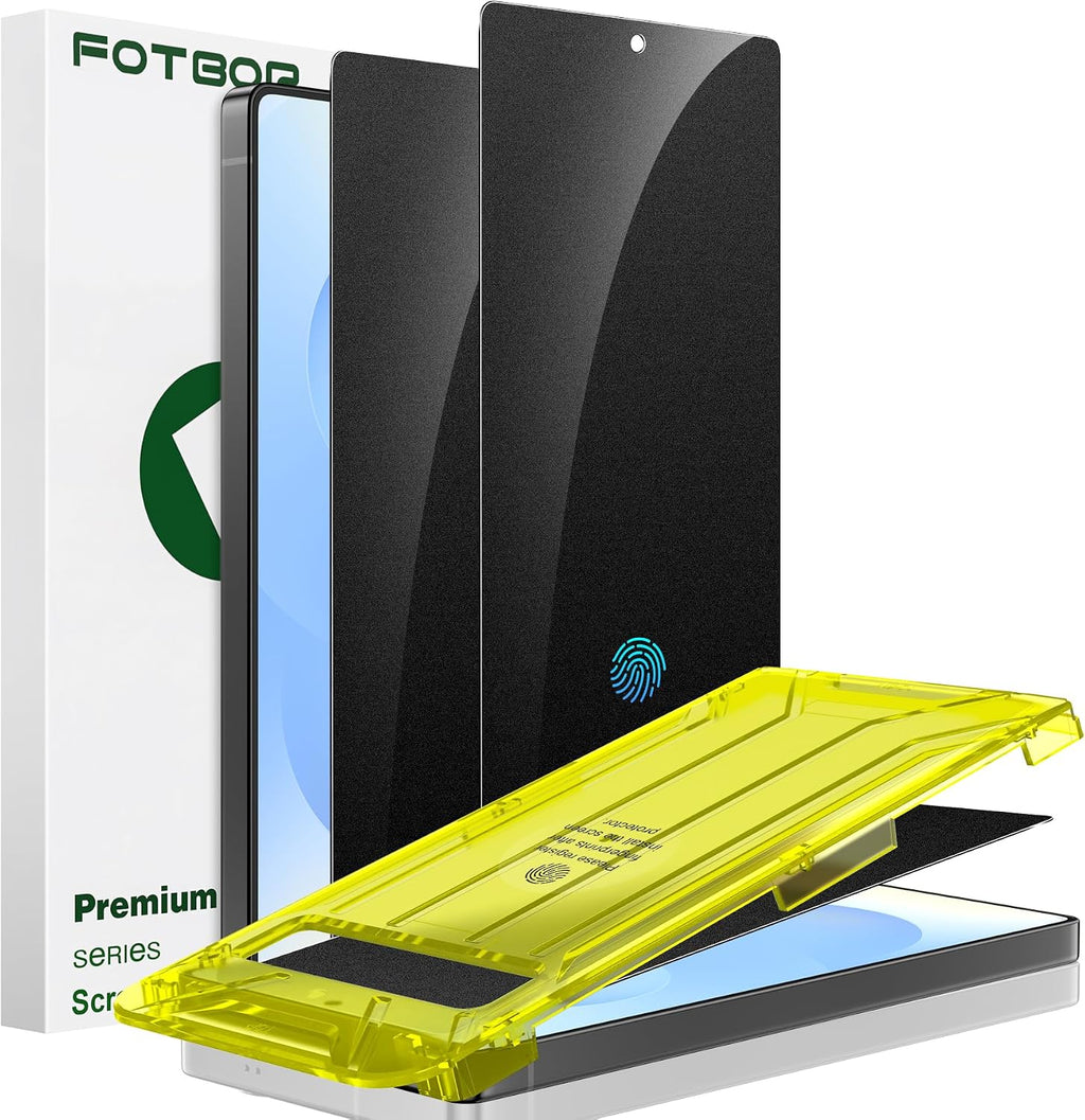 Ultra-Shield - Protector de pantalla de privacidad de 26° para Samsung Galaxy S25 Ultra (paquete de 2), compatible con huellas dactilares ultrasónicas, vidrio grabado 9H+ Elite Matte AG, [Kit]