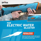 SPYRA SpyraFour - Pistola de agua eléctrica, con pilas, color azul