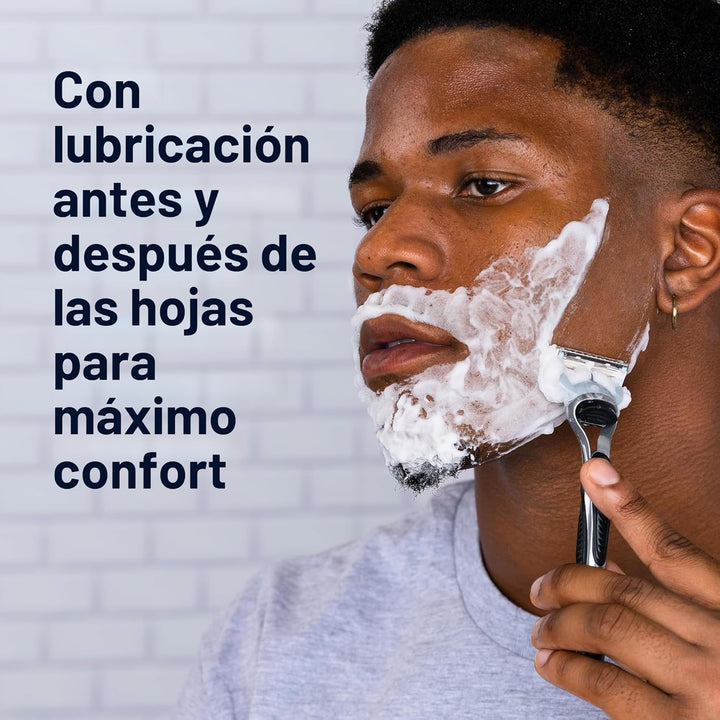 Gillette SkinGuard - Cuchillas de afeitar para hombre, 8 repuestos...