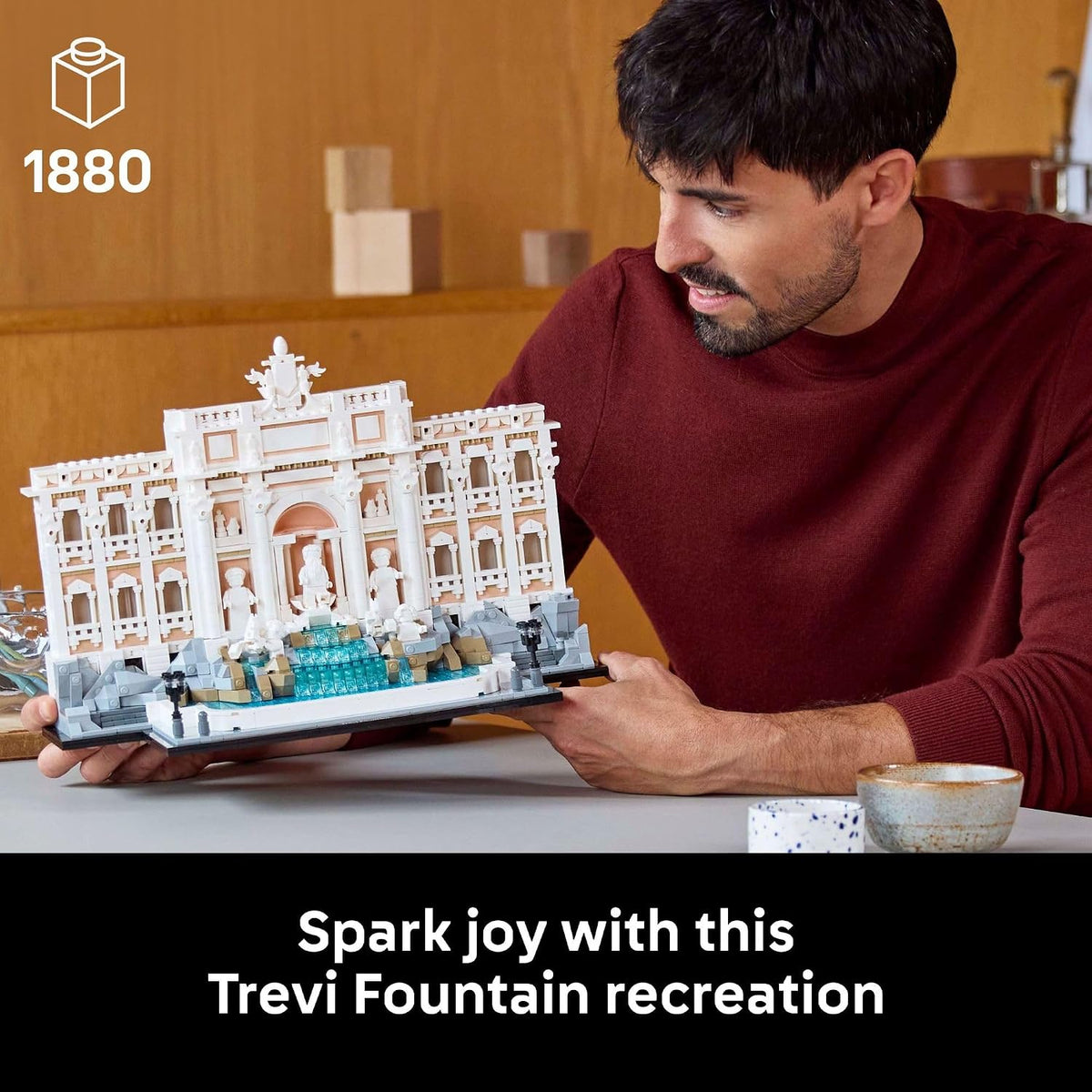 LEGO Architecture Fuente de Trevi Juego de Construcción - Modelo Coleccionable del Monumento Italiano para Exhibición para Adultos, 18+ - Regalo para Mujeres y Hombres - 21062