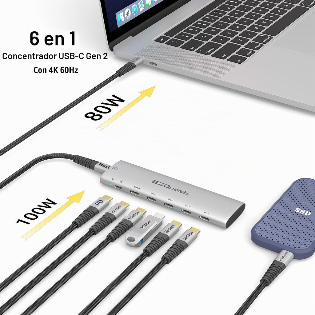 EZQuest, X40030, hub USB, adaptador 5V/1.5A