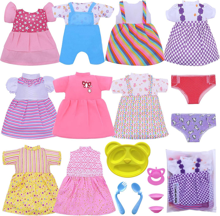 Ropa de muñeca de bebé: se adapta a muñecas de 12, 13, 14, 15 pulga...