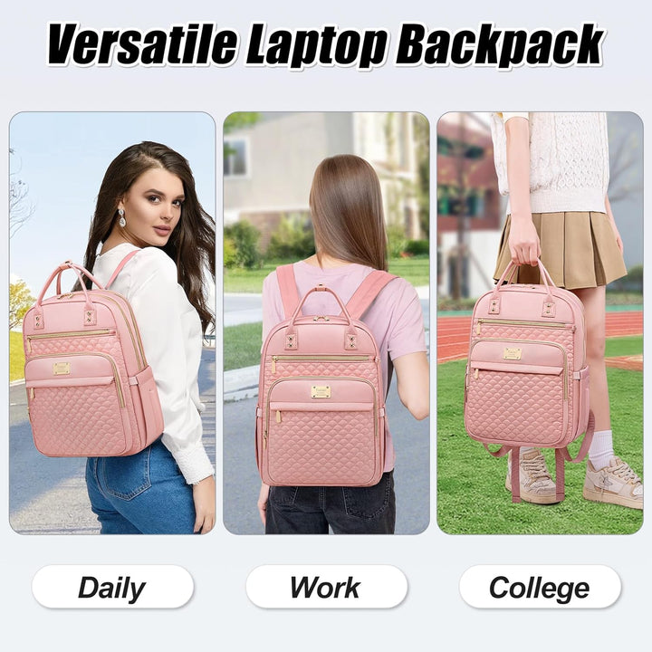 Mochila para laptop Tealari para mujeres, mochila para laptop de 15...