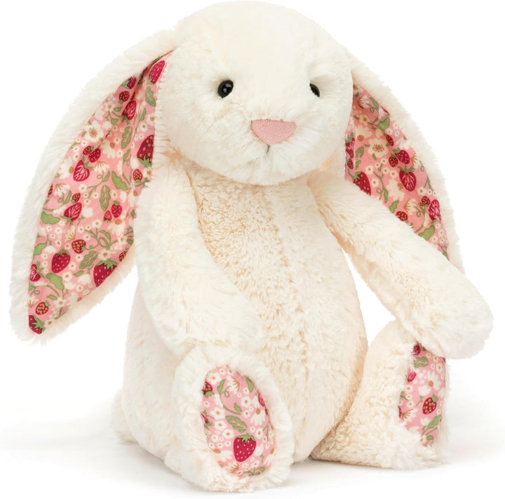 Jellycat Blossom - Conejito en crema, baya, mediano