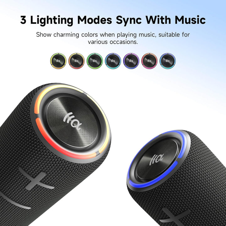 TAZATA Fun 300 - Altavoz Bluetooth portátil de 30 W, IPX7 impermeab...