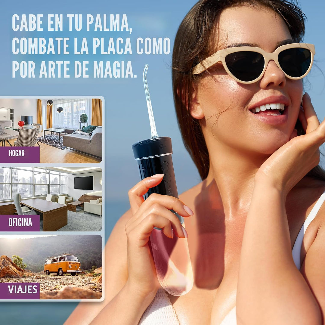 GuruNanda Mini irrigador de agua de viaje \u2013 Irrigador oral ina...
