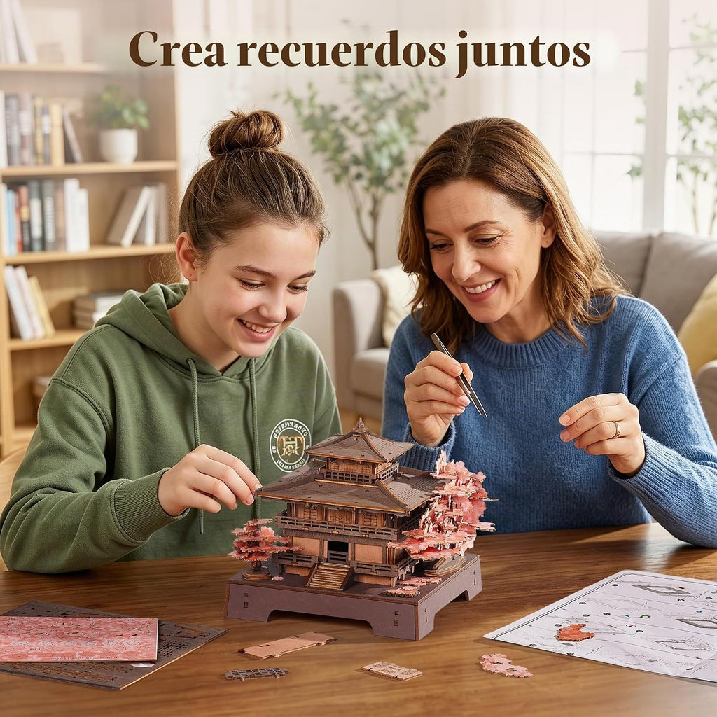 Rolife Rompecabezas de madera 3D Kit de construcción de casas en miniatura