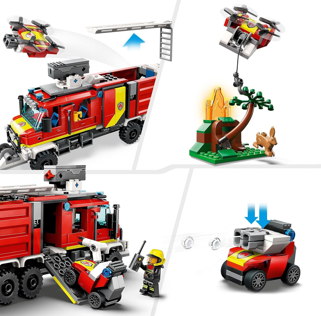 Lego 60374 Camión del Departamento de Bomberos de la Ciudad con Dro...