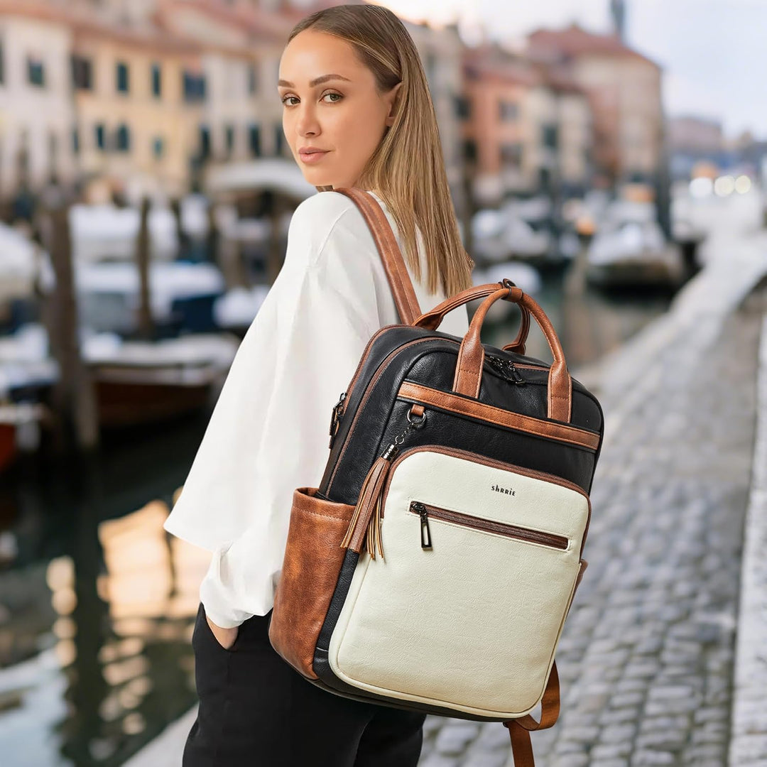 Shrrie Mochila para computadora portátil para mujer, 15.6 pulgadas,...