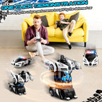 AONEPTR Auto de control remoto, un clic que se convierte en robot