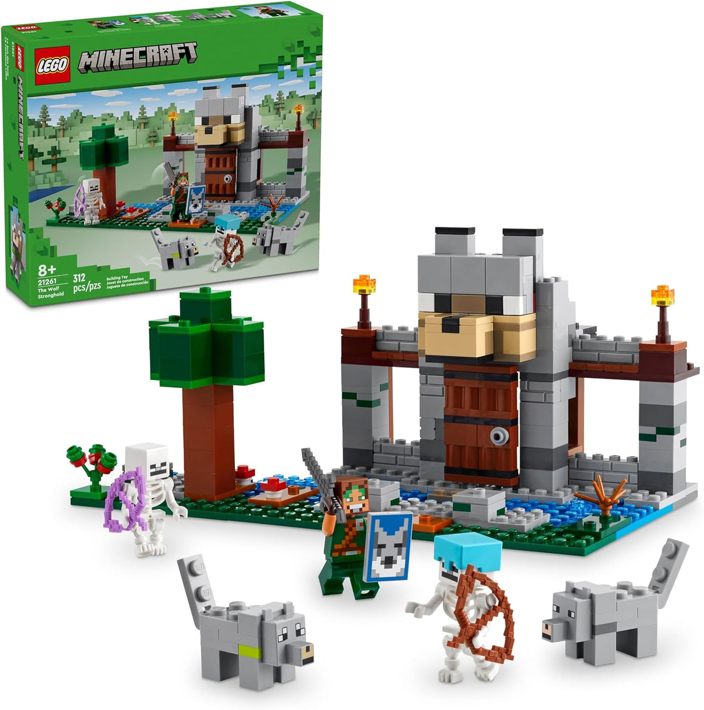 LEGO Minecraft The Wolf Stronghold Fortress Playset