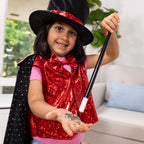 Melissa & Doug Disfraz de Mago para Juego de Roles - Incluye Sombrero, Capa, Varita, Trucos de Magia