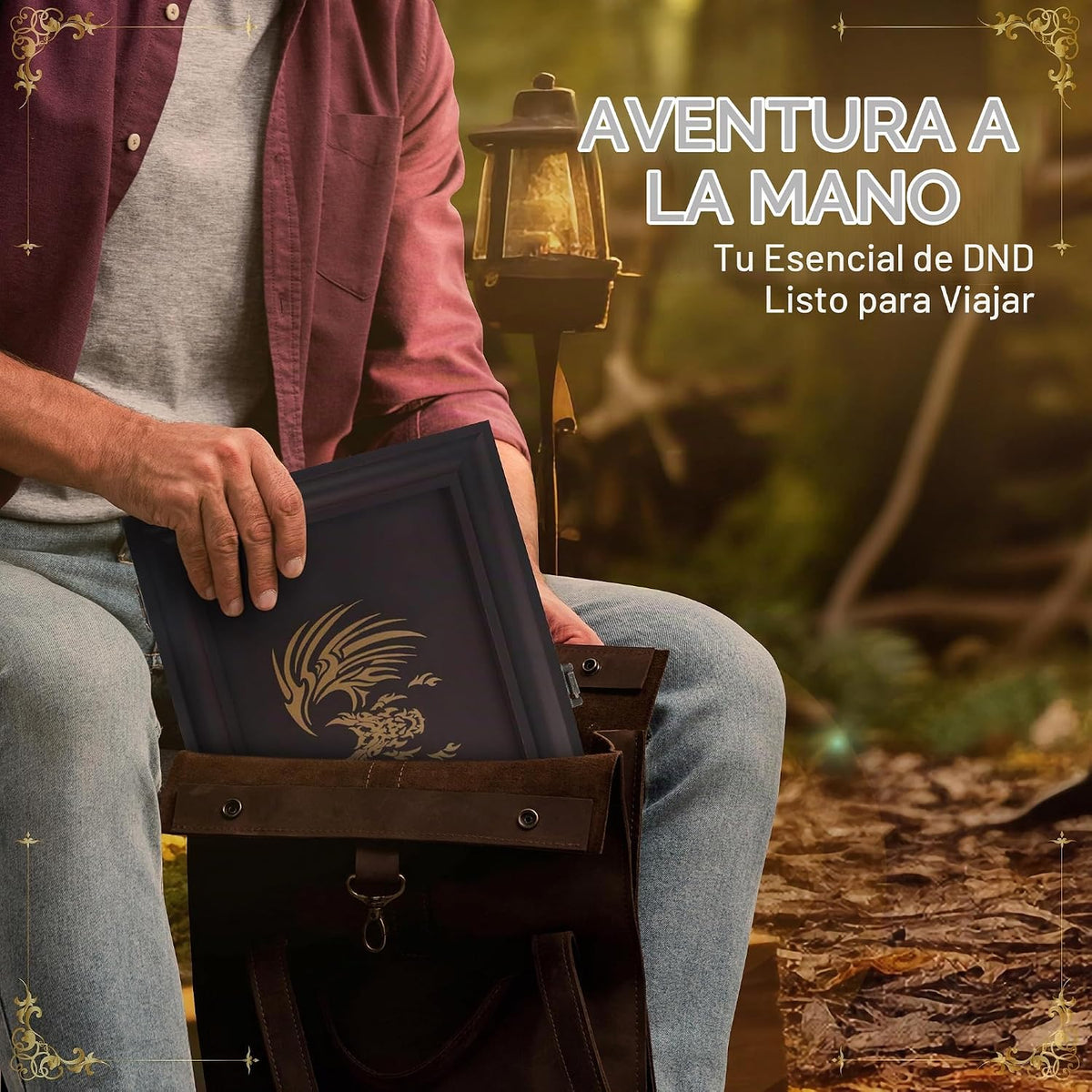Bandeja de dados 2 en 1 – bandeja de dados con cosas de dnd – caja de dados y organizador de almacenamiento | Bandeja rodante de dados para juegos de mesa RPG – Estuche de dados para rodar para jugadores de Calabozos y Dragones