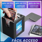 UAONO Caja de cartas para MTG Commander, se adapta a 100 tarjetas de doble