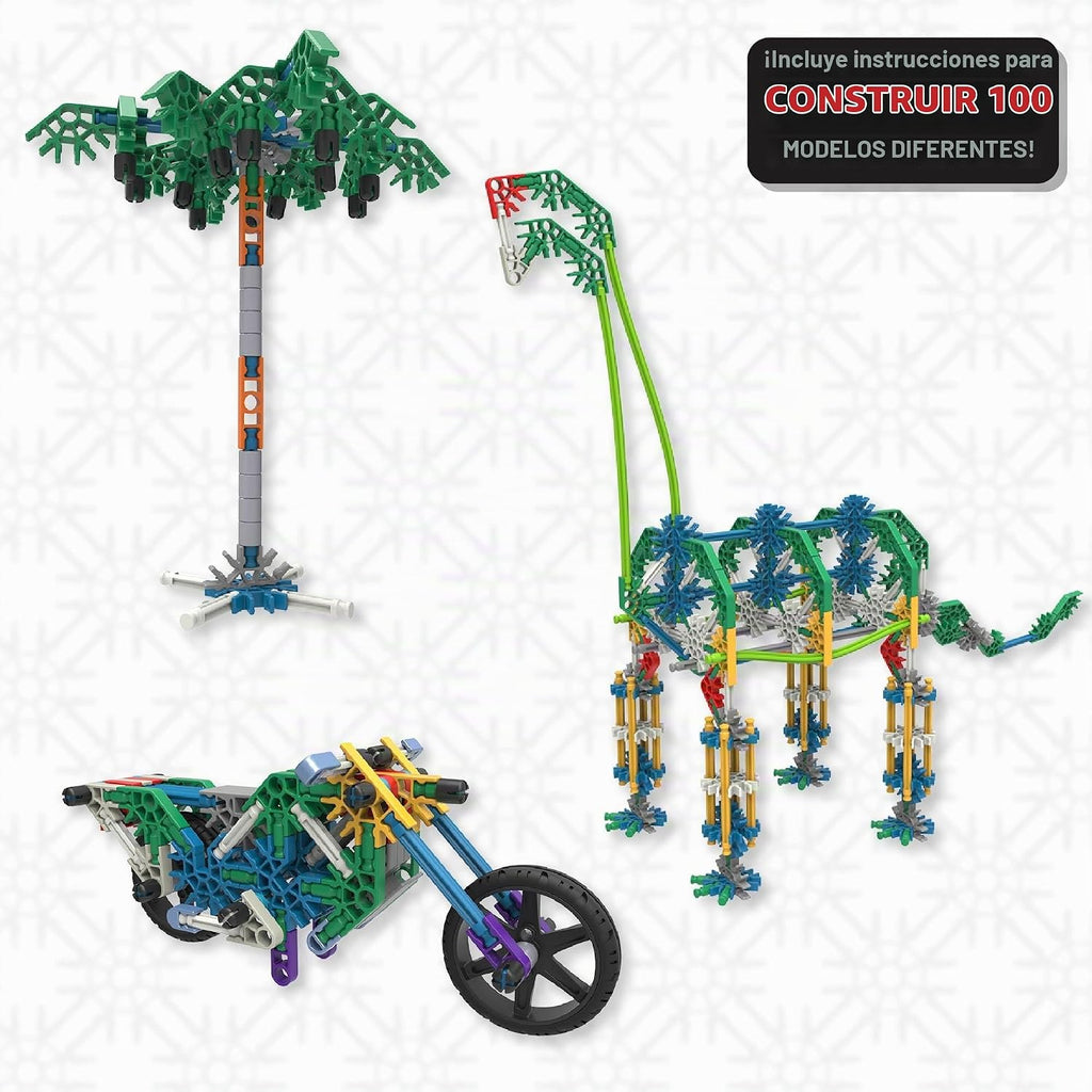 Conjunto de fichas para armar más de 100 modelos, de K'NEX