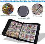 Carpeta portátil de 9 bolsillos, con capacidad para 1080 tarjetas
