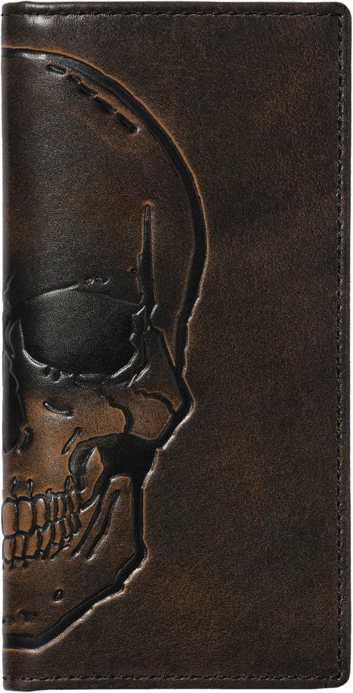 House of Jack Co. Cartera larga para hombre | Cuero de grano comple...