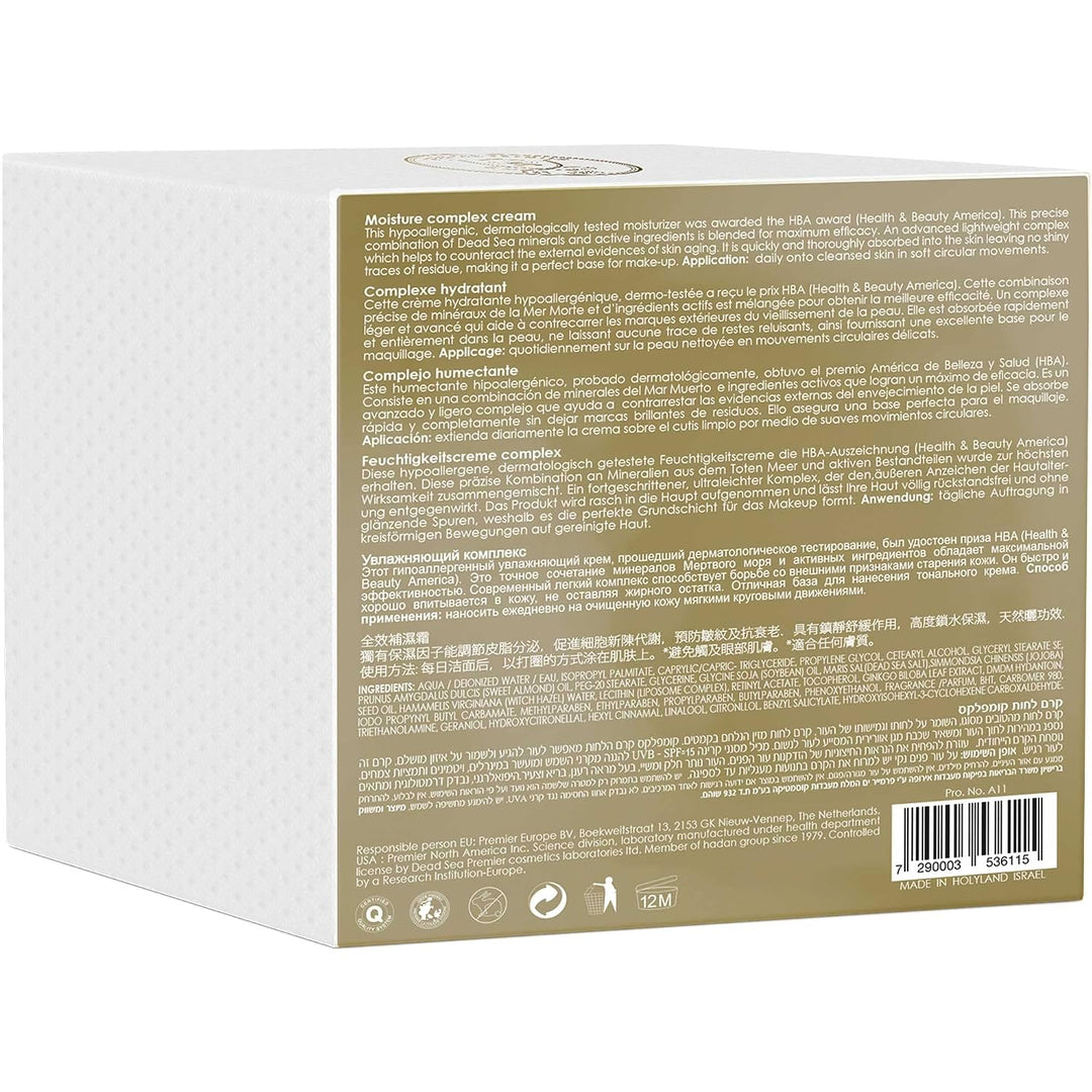 Premier Dead Sea Classic Crema compleja de humedad normal a piel se...