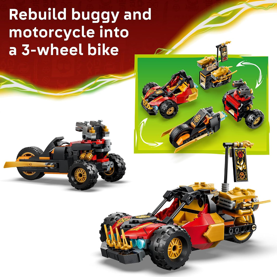 LEGO NINJAGO Vehículos Combinadores de Kai y Cole 71864 | Juguetes...