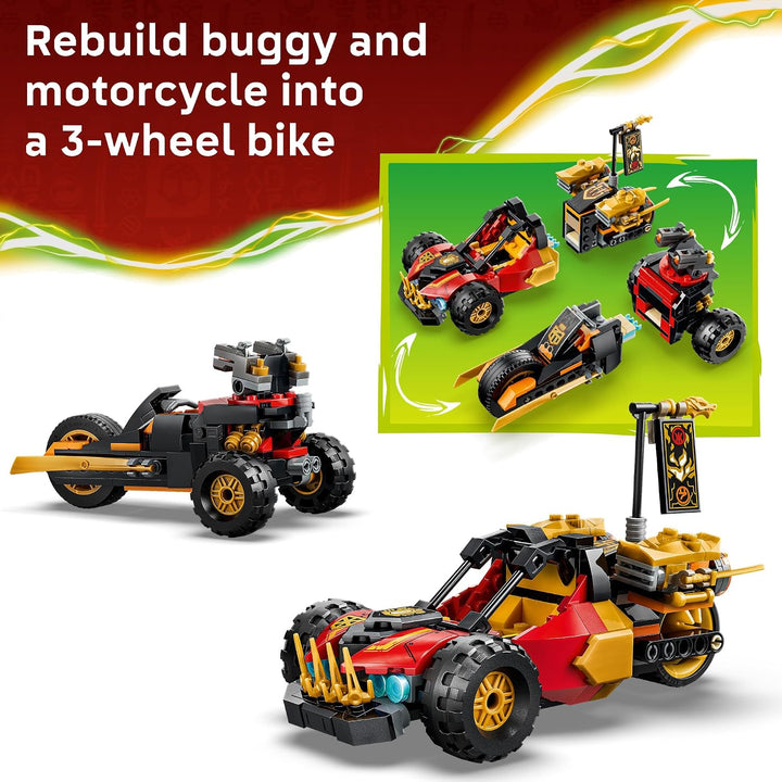 LEGO NINJAGO Vehículos Combinadores de Kai y Cole 71864 | Juguetes...