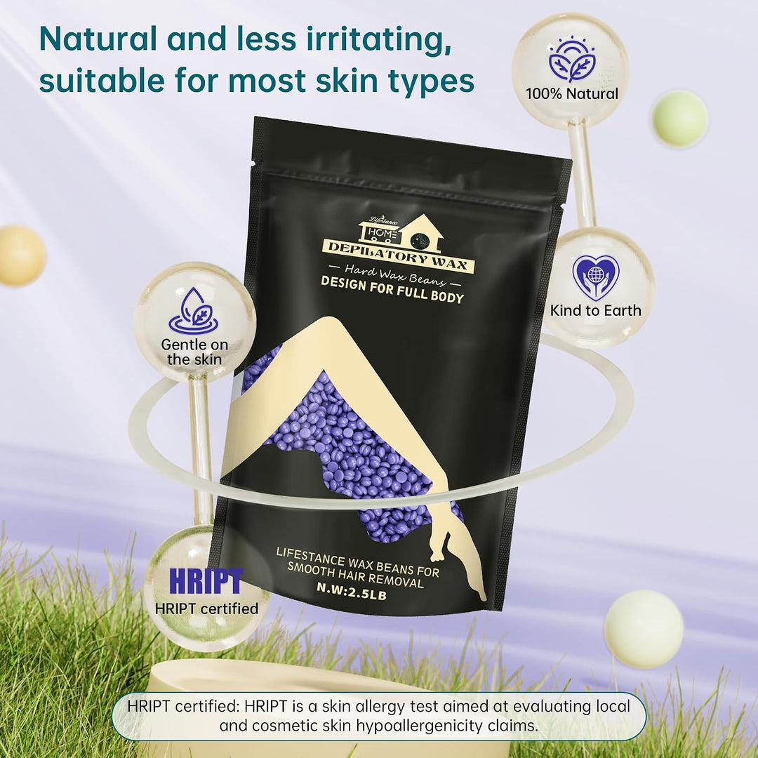 Lifestance - Kit de perlas de cera de 2.5 libras, perlas de cera du...