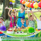 Halloscume 12 piezas de recuerdos de fiesta de fútbol, pistolas de agua de 15 pulgadas a granel para niños, pistolas de chorro de agua, actividades de verano, piscina, patio trasero, playa, juguetes