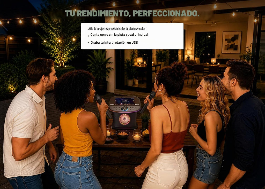 Singing Machine Pantalla de máquina de karaoke, WiFi, Aplicaciones de