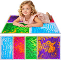 Paquete de 4 azulejos sensoriales para niños, alfombrillas