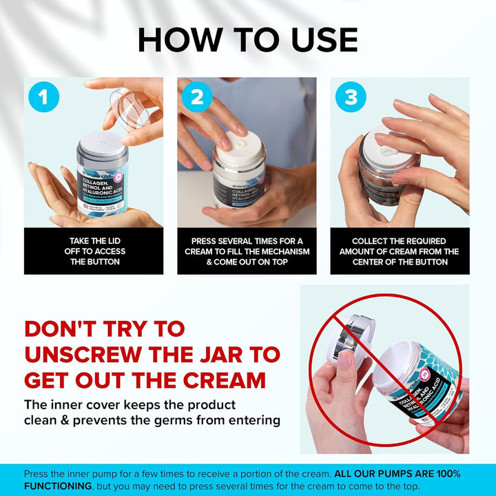 SimplyVital - Crema de colágeno, retinol y ácido hialurónico - Crem...